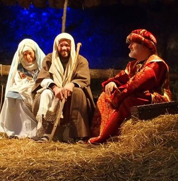 Great Live Nativity Scene in the historic caves of Villaga